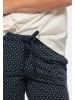Schiesser Schlafanzug Cotton in Blau gepunktet / Creme