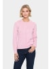 SAINT TROPEZ Strickjacke JemmaSZ Gerade Passform in Pink Nectar