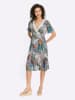 Heine Druck-Kleid in aquapetrol-sand-bedruckt
