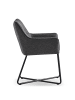 B&D Home 2er-Set: Esszimmerstuhl BREIGHT in Anthrazit - (B)56 x (H)83 x (T)59 cm