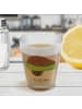 Mr. & Mrs. Panda Schnapsglas Avocado Yoga ohne Spruch in Transparent