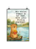 Mr. & Mrs. Panda Bild Otter See Pommes Design mit Spruch in Weiß