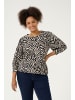 KAFFE curve T-Shirt kurzarm KCivena Regular fit in Moonstruck/Black Graphic