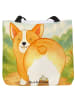 Mr. & Mrs. Panda Tasche Corgi Po Design ohne Spruch in Weiß