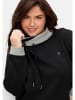 sheego Sweatshirt in schwarz