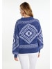 usha FESTIVAL Strick Pullover in Marine Weiss