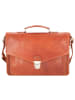 Leonhard Heyden Austin Aktentasche Leder 39 cm Laptopfach in cognac