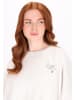 DreiMaster Damen Sweatshirt in Wollweiss Melange