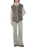 MARC CAIN COLLECTIONS Kuschelige Weste mit Fake Fur Kragen in Soft Charcoal