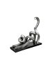GILDE Skulptur Stretching silberfarben - (H) 29 cm