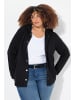 Ulla Popken Sweatjacke in schwarz