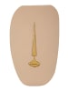 Mauro Ferretti Keramik-Wandmaske im ethnischen Stil, Stammesmuster, 25 x 6,5 x 39,5 cm