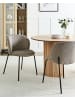 Beliani 2er-Set Esszimmerstuhl MILES in Beige/Schwarz