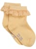 Minymo Kinder Socken "Ankle Sock w. Lace" in Gelb