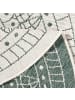 NORTHRUGS Wendeteppich Rund Porto Creme Grün In- & Outdoor