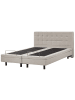 Beliani Doppelbett DUKE in Beige - (W) 181 x (H) 102 x (L) 216 cm
