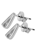 Adeliás Damen Ohrringe – Ohrstecker aus 925 Silber mit Zirkonia in silber