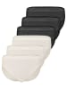 Nina von C. 6er Pack Damen Midislip in schwarz-champagner