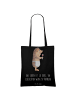 Mr. & Mrs. Panda Tote Bag Igel Wein mit Spruch in Schwarz