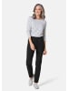 GOLDNER Schlupfhose LOUISA mit Steppnähten in schwarz