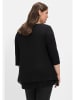 sheego Blusenshirt in schwarz