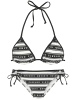 ELBSAND Triangel-Bikini in weiß-schwarz