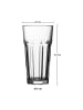 Pasabahce 120er Set Longdrinkgläser Casablanca 475 ml in transparent