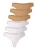 Nina von C. 6er Pack String in caramel-weiss