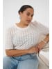 KAFFE curve T-Shirt kurzarm KCfransisca Regular fit in Chalk