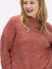 sheego Pullover in rostrot-meliert