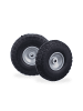 relaxdays 4 x Sackkarrenrad in Schwarz/ Grau - 4.1/3.5-4