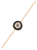NAEMI Women Bracelet in Rose Gold Black