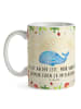 Mr. & Mrs. Panda Kaffeetasse Wal Konfetti mit Spruch in Naturpapier