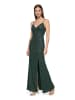 Vera Mont Abendkleid im Glitzer-Look in Dark Green/Grey