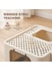 Feandrea Katzenklo Boxal in Beige-Schwarz - (B)42.5 x (H)37.8 x (T)54.3 cm