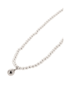 faina Women Beaded Necklace in Silver White
