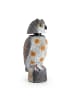 relaxdays Vogelabwehr Eule in Grau/ Weiß - (B)18 x (H)40 x (T)16 cm
