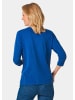 GOLDNER Shirt mit V-Ausschnitt in royalblau
