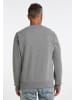 DreiMaster Vintage Oversize Sweatshirt Mit Rundhals in Grau Melange