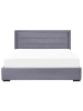 Beliani Doppelbett ROUEN in Grau - (W) 188 x (H) 111 x (L) 214 cm