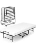 COSTWAY 90x190cm Gästebett mit Matratze in Weiß