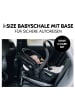 Hauck Babyschalen-Set Drive N Care Set i-Size (40 - 87 cm) in schwarz,silber