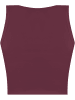 Janice 3 x Damen crop Top Namlea in Petrol/Weiß/Burgund