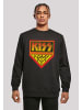 F4NT4STIC Sweatshirt Kiss Rock Band Army Logo in schwarz