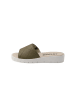 VITAFORM Hirschleder Pantoletten in khaki