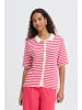 ICHI Kurzarm-Bluse IHLORIANNA Loose fit in AZALEA BIRCH STRIPE