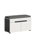 ebuy24 Sitzbank Canu (2-teilig) Weiß 80 x 37 cm