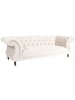 58 aufm Kessel CHESTERFIELD Sofa 3-Sitzer Kaylin Samtvelours creme