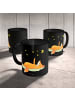 Mr. & Mrs. Panda Kaffeebecher Fuchs Sterne ohne Spruch in Schwarz