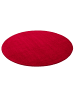 Snapstyle Hochflor Velours Teppich Luna Rund in Rot